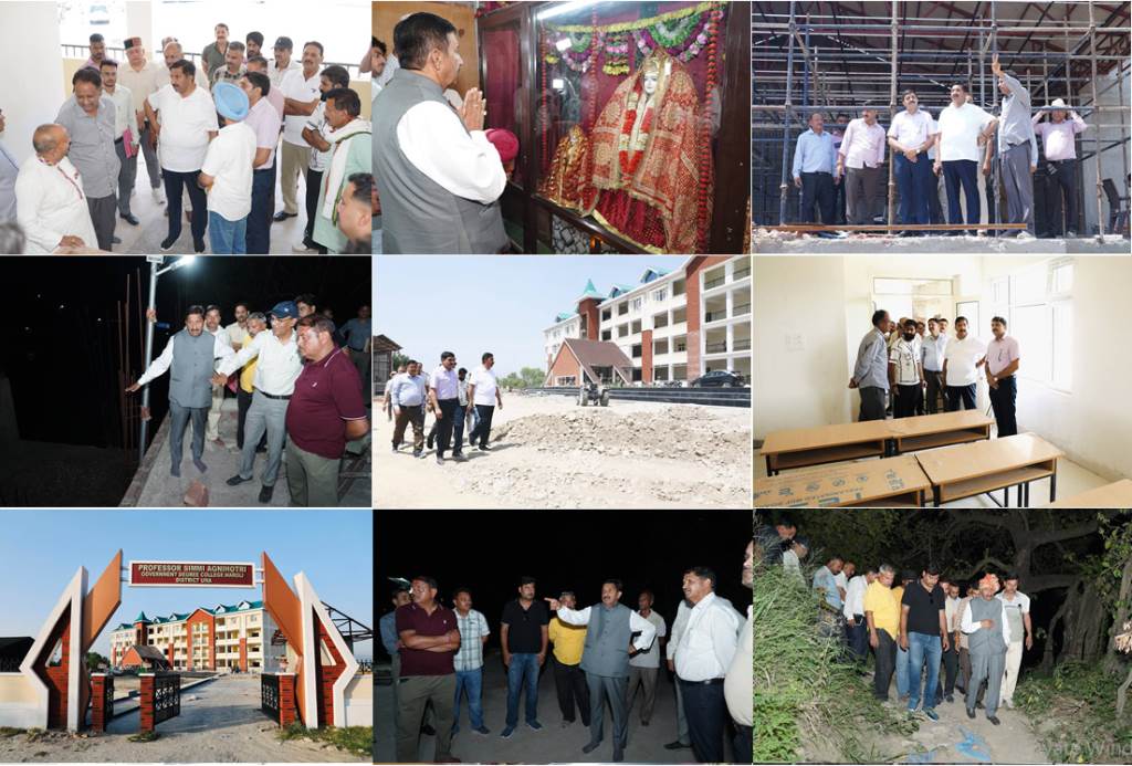 Deputy Chief Minister actively monitoring development works day and night inspects the pace of college temple hospital and bridge projects